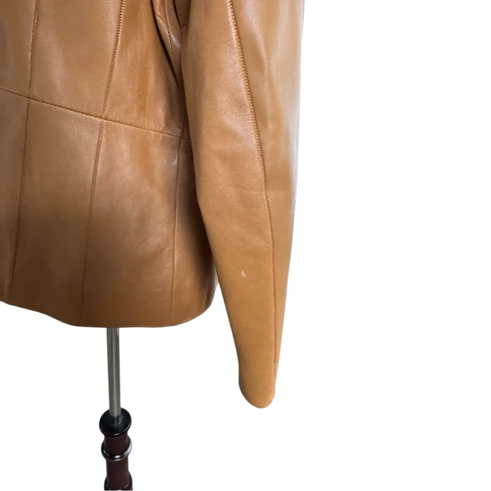 Bernardo Tan Leather Jacket